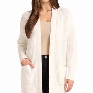 MIA Women's Cream Knit Cardigan